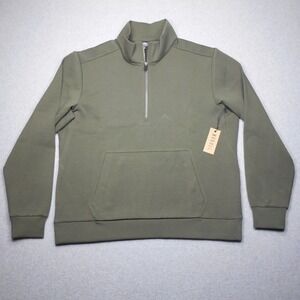 Nobull Jacket XL Green 1/4 Zip Pouch Pocket Mock Neck Crossfit‎ Active